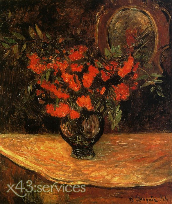 Paul Gauguin - Blumen in einer Vase - zum Schließen ins Bild klicken